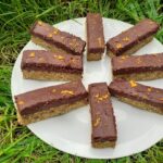 Choc orange bars on plate1